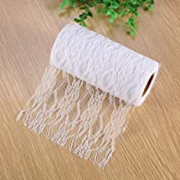 Rollo de Encaje Floral - decoraciones Para Bodas de 10 Años- Cajas Para Sillas de Mesa Estilo Nupcial Ducha decoraciones…